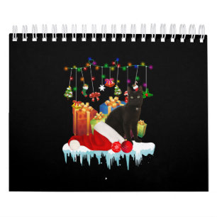 Calendario Gato Negro Presente De Mis Navidades
