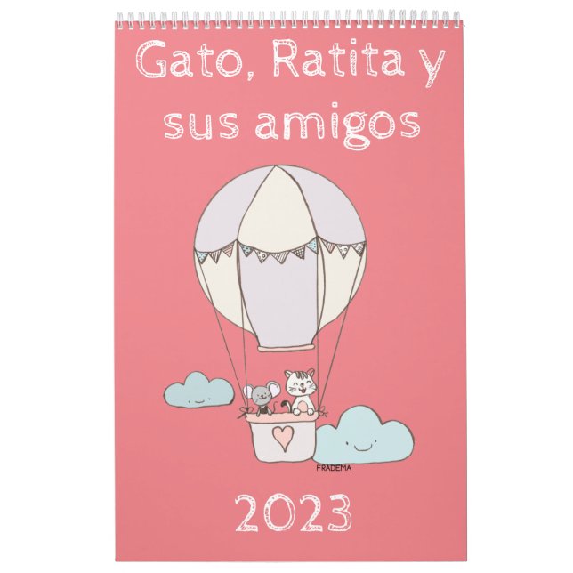 Calendario Gato, Ratita y sus amigos. (Tapa)