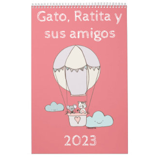 Calendario Gato, Ratita y sus amigos.