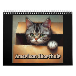 Calendario Gato Shorthair americano