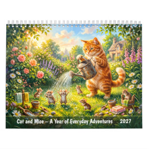 Calendario Gato y Ratones - Un Año de Aventuras Cotidianas