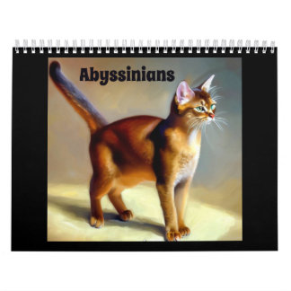 Calendario Gatos abisinos