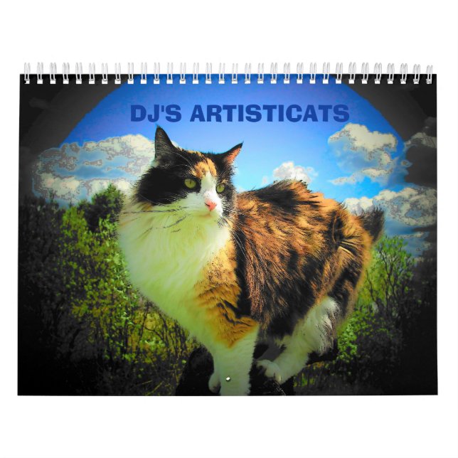 Calendario Gatos artísticos - Artisticys de djoneill (Tapa)