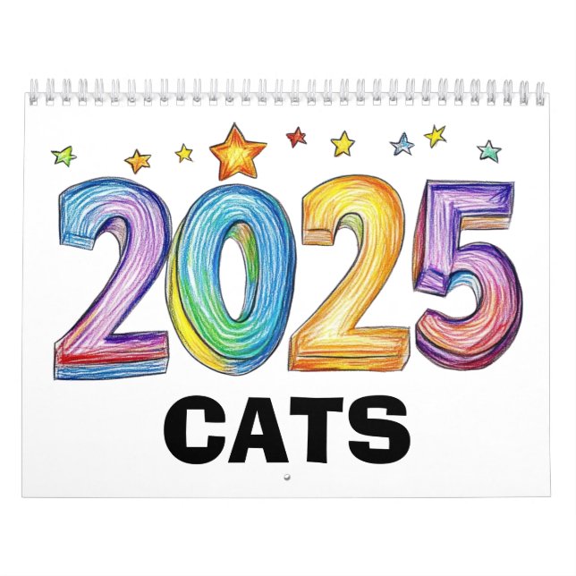Calendario Gatos De 2025 (Tapa)