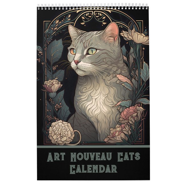 Calendario Gatos de Art Nouveau I (Tapa)