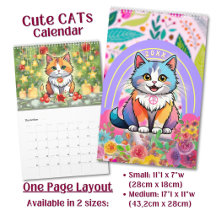 Gatos de dibujos animados Kawaii lindos y adorable