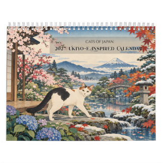 Calendario Gatos de Japón 2027 | Arte Estacional Inspirado en