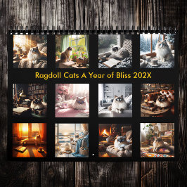 Calendario Gatos de Ragdoll Año de los atentados de 2025