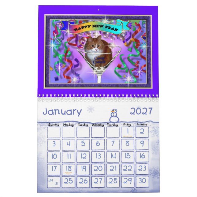 CALENDARIO GATOS DE SHERRIEY (Jan 2027)