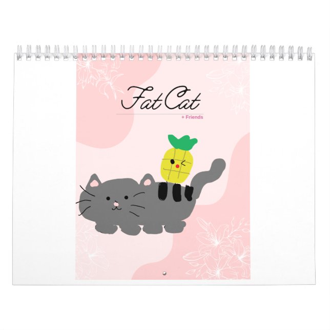 Calendario Gatos grasos y amigos califican a TODOS LOS AMIGOS (Tapa)