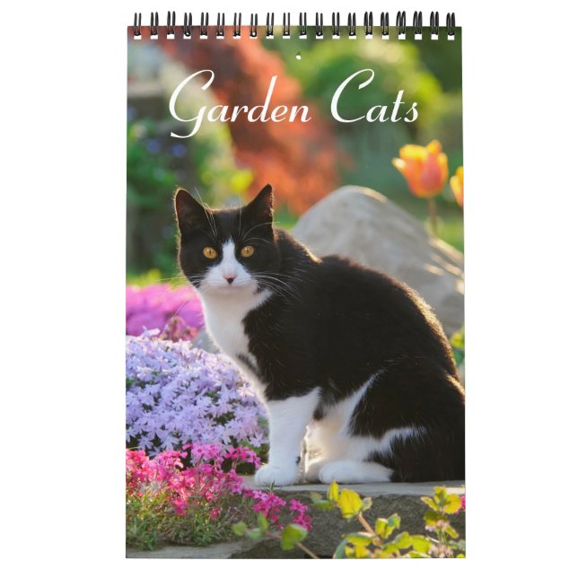Calendario Gatos Jardín - tamaño pequeño (Tapa)