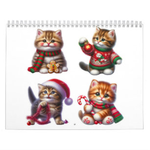 Calendario Gatos Rescatados Celebran Navidad Todo el Año 2026
