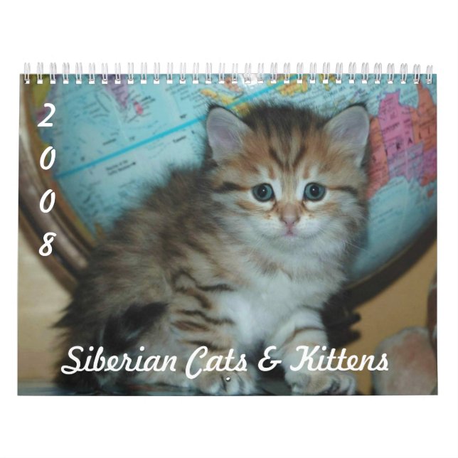 Calendario GATOS y GATITOS siberianos CAL2008 (Tapa)