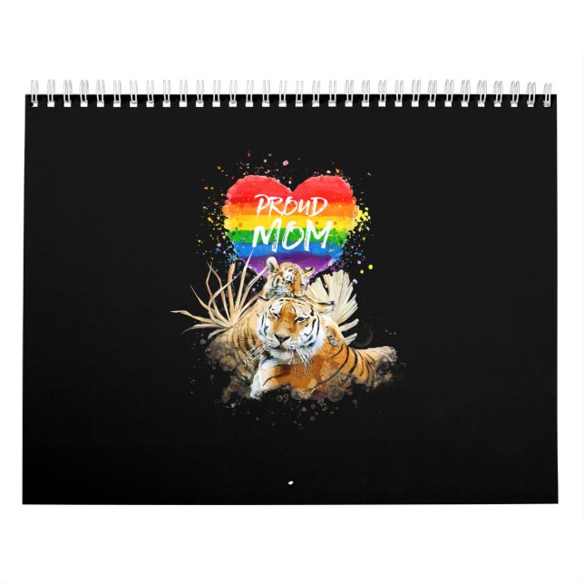 Calendario Gay LGBTQ Y Orgullo Lesbiano Mamá Tiger (Tapa)