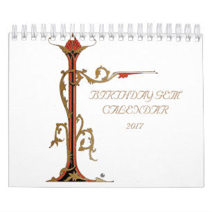 Calendario Gemas antiguas del cumpleaños