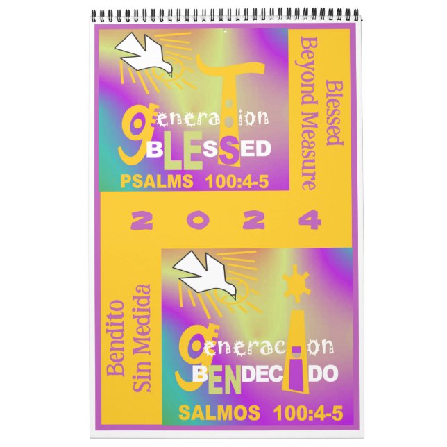 Calendario Generation Blessed© - Esp & Eng Calendar (Tapa)