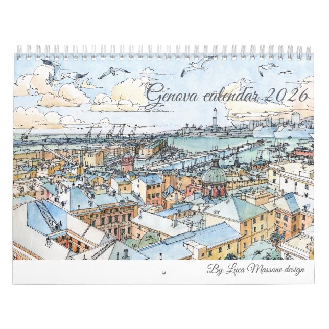 Calendario Genova Calendar 2026 (Tapa)