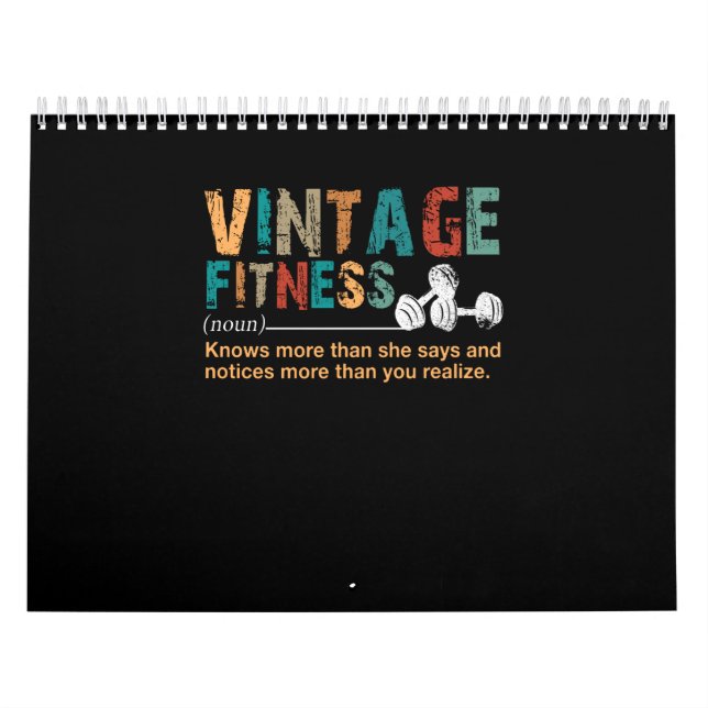 Calendario Gente de fitness|Oferta de definición de aptitud v (Tapa)