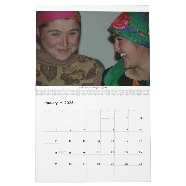 Calendario Gente del mundo (Jan 2026)