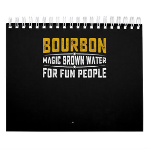 Calendario Gente divertida del agua de Bourbon Magic Brown - 