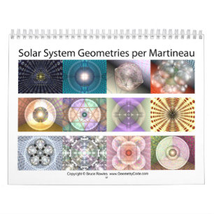 Calendario Geometrías de la Sistema Solar por Martineau