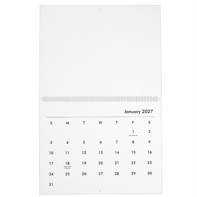 Calendario geométrico #2 (Jan 2027)