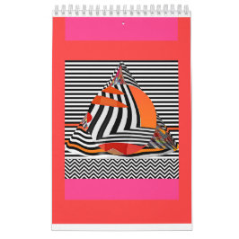 Calendario geométrico abstracto