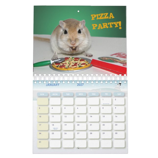 Calendario Gerbils 2010 (Jan 2027)