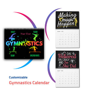 Calendario Gimnasia Motivacional para Chicas Mujeres Gimnasta