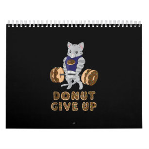 Calendario Gimnasio de Donut con elevación de cadera