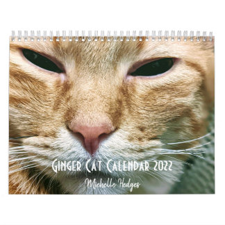 Calendario Ginger Cat Wall Calendar 2022