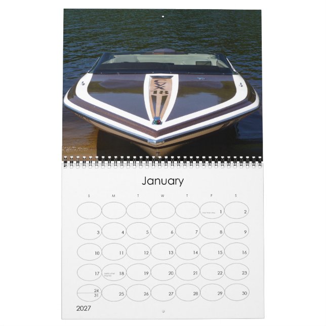 Calendario Glastron clásico de 2010 (Jan 2027)