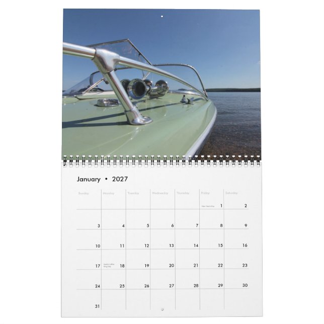 Calendario Glastron clásico de CGOAMN 2013 (Jan 2027)