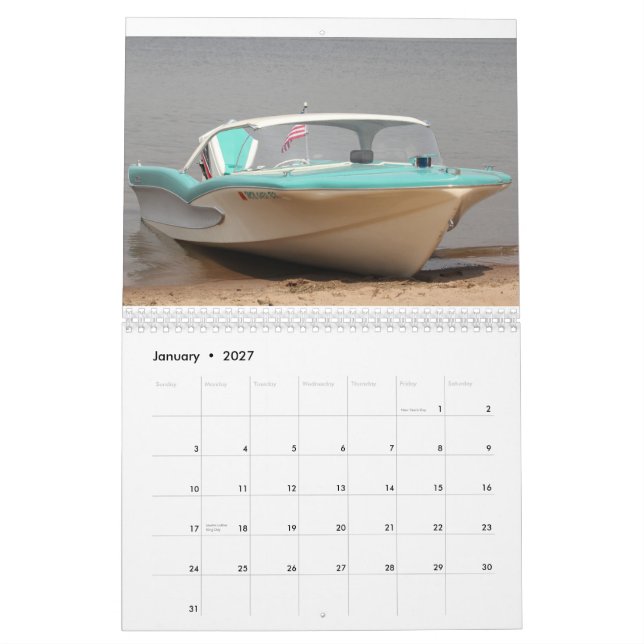 Calendario Glastron clásico de CGOAMN 2015 (Jan 2027)