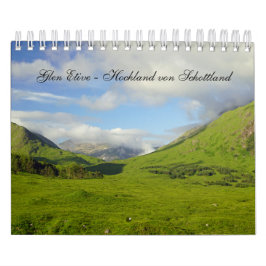 Calendario Glen Etive - Hochland von Schottland