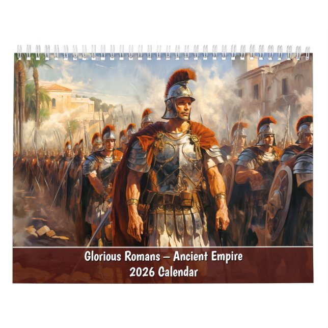 Calendario Glorious Romans – Ancient Empire 2026 Calendar (Tapa)