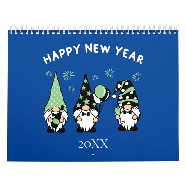 Calendario Gnomes Calendario Cute Adorable Calenda (Tapa)