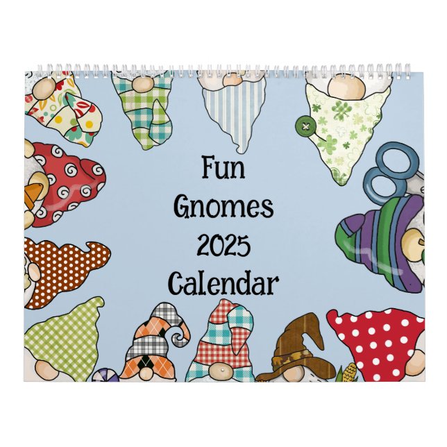 Calendario Gnomes divertidos 2025 Familiar (Tapa)
