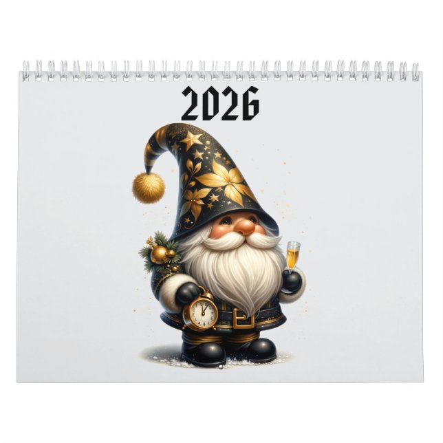 Calendario gnomos lindos  (Tapa)