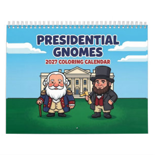 Calendario Gnomos Presidenciales 2027 Coloreando a los Presid