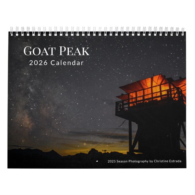 Calendario Goat Peak Fire Lookout - 2026 Calendar (Tapa)