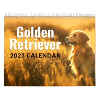 Calendario Golden Retriever 2023 Monthly Wall Calendar 