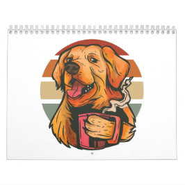Calendario Golden Retriever bebe café T-Shirt