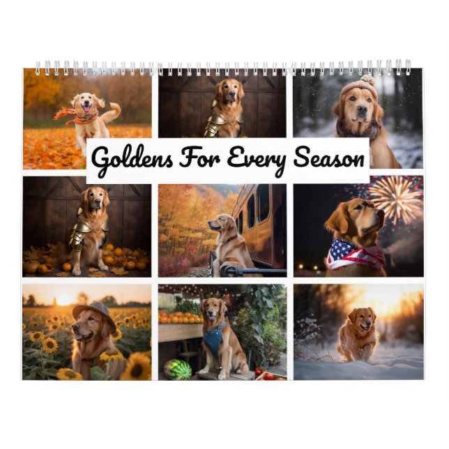Calendario Golden Retriever Season Calandar (Reverso)