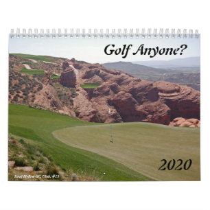 Calendario Golf cualquier persona