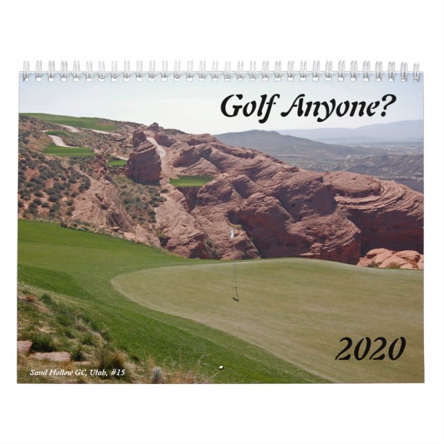 Calendario Golf cualquier persona (Tapa)