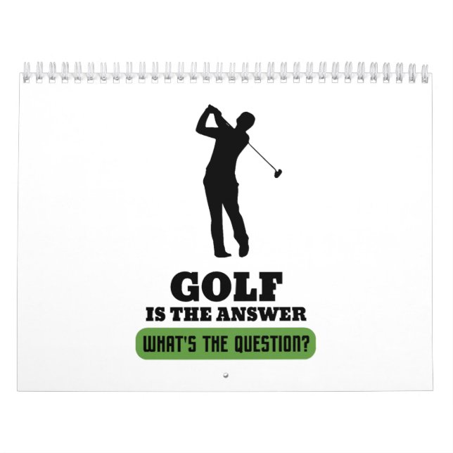 Calendario Golf Golf Golf Golf (Tapa)