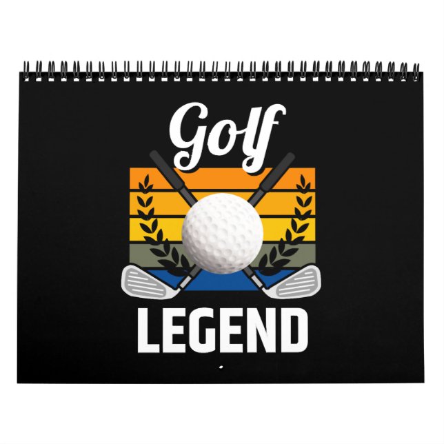 Calendario Golf Legend Golf Ball Funny Golfer (Tapa)