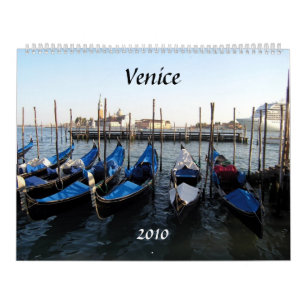 Calendario góndolas, Venecia, 2010 - modificado para