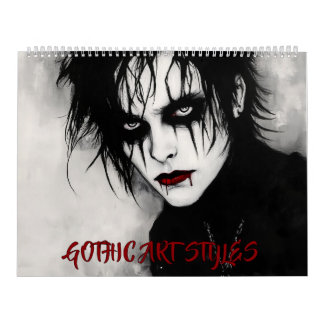 Calendario Gothic Art Styles Calendar